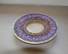 The front of the completed platter